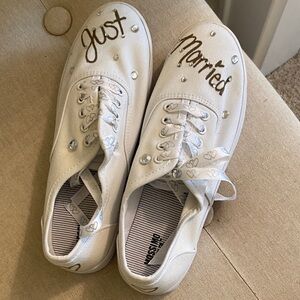 Just Married Ked Style Shoes - Wedding/Reception